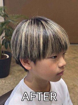 ジェットブラックキューサンロク(JET BLACK 936) キッズメッシュ