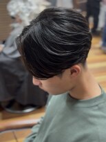 バロンドール 金沢文庫(Ballon d'or) メンズ曲がる縮毛矯正/センターパート曲がる縮毛矯正/ニュアンス