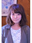 ナチュラル前髪重めボブ☆
