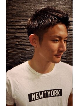 ヒロギンザ 池袋 サンシャイン通り店(HIRO GINZA) スパイキーツーブロックショート【池袋】＜理容室＞