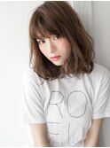 ハーフウェットゆるカール☆ジューシーミディボブ