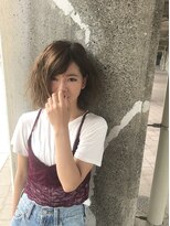 テトラ バイ ネオリーブ 横浜西口店(tetra by neolive)&nbsp;低音デジタルパーマでふわふわボブスタイル