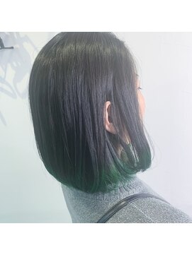 テクライズ 豊橋店(TECHRISE) すそカラーグリーン☆