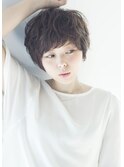 小顔 ふんわり ショートボブ