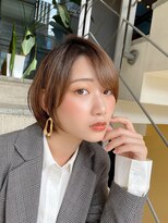 ロンド ストラーダ 心斎橋(Lond strada)&nbsp;ショート×ハイライト白髪ぼかし×マチルダボブ[心斎橋]