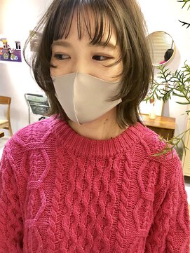 ワール(whirl.) 大人かわいいボブルフ☆ネオウルフベージュ20代30代40代