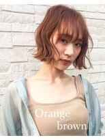 グランヘアー 豊岡店(GRAN HAIR) 【GRANHAIR豊岡店】　オレンジブラウン　×　ボブ