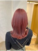お洒落ストロベリーピンクベージュミディ【中居】