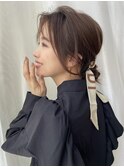 簡単ヘアアレンジローシニヨン