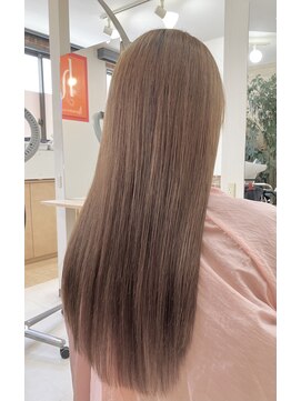 カットハウス はさみの部屋 ロングレイヤーストレート/縮毛矯正/髪質改善/シースルーバング