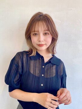 レイラバイアフロート 吉祥寺(Lila by afloat) くびれボブ/薄め前髪/顔まわり似合わせ/外ハネボブ/長めボブ