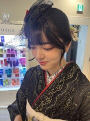 振袖　成人の日 着物ヘアセットアレンジ/YUKA
