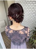 シニヨン　結婚式　ヘアアレンジ