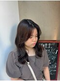 ☆韓国ヘア☆レイヤーカット＋カーテンバング＋グレージュ