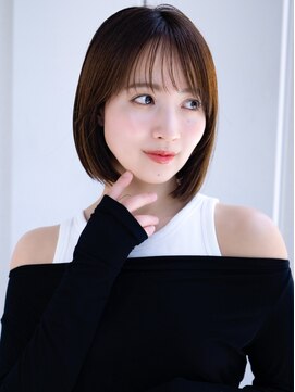 エインアンリー 表参道(AIN.ANLY.) ミニボブ愛されショートぱっつんボブシンプルストレート大人女子