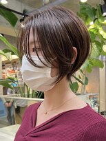 エリマ 武蔵小杉(elima)&nbsp;ショートカットくびれショート前下がりボブベージュカラー40代★