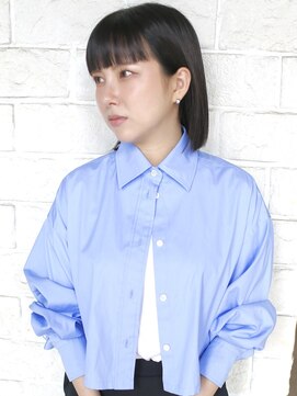 バース(BIRTH) 天神【BIRTH】ぱっつん前髪ワンレンボブ×ネビージュ　　2