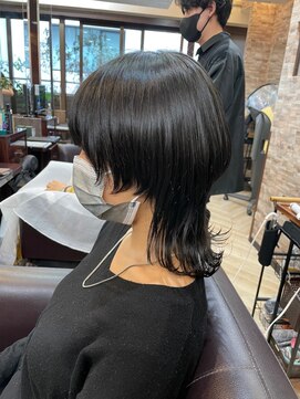 キャラ 池袋本店(CHARA) サイド短めのクールウルフカット！【池袋/ウルフカット/大村】