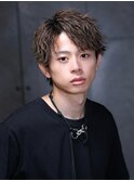 ツイスト波巻きショートセンターパート