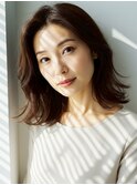 オーガニックカラー全体染め&毛先まで潤う「さらつや」TR