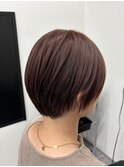 【ショート×レッドブラウン】アプリコットオレンジ/鎌取/林愛華