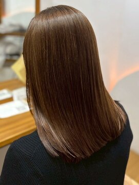 ミツバ(3tuba) マロンベージュ 艶髪ダメージレスカラー 髪質改善トリートメント