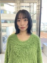 ザザ ZA/ZA 茗荷谷&nbsp;ブルーブラック/レイヤーボブ