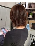 イメチェン/ピンクベージュ/アンブレラカラー/前髪/表参道