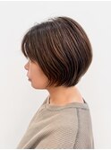 40代50代60代ショートカットショートレイヤーボブウルフ前髪あり