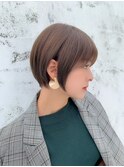 ナチュラルショート/ショートボブ/顔周り/30代40代50代