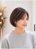 白髪ぼかしハイライト縮毛矯正ダブルカラー髪質改善30代40代50代