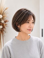 クレア 上大岡(CREA)&nbsp;白髪ぼかしハイライト縮毛矯正ダブルカラー髪質改善30代40代50代