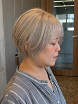 エリマバイフィフス 調布(elima by fifth) ショートヘア×ミルクティーベージュカラー