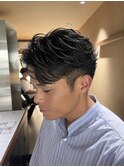 簡単フェザーパーマ
