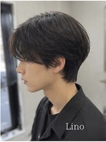 髪質改善Lino hair/縮毛矯正/白髪ぼかし/ハイライト/メンズカット【リノヘア】 シースルーセンターパート/マッシュレイヤー/韓国風