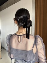 ロールアップスリーブス(ROLL UP SLEEVES)&nbsp;hair set / つやっと、タイトシニヨン．
