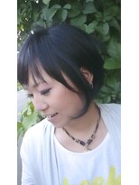 あだち美容室 宮の森店&nbsp;やわらかく弾む毛先ショートボブ