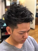 ヘアー クリエイト 縁(Hair Create en) フェード刈り上げ　パーマアレンジスタイル　