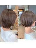 首も細く見せる♪大人ショート【早稲田新宿】