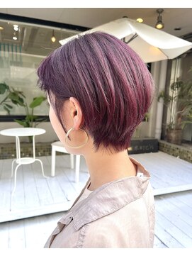 ヘアーメイクオズ(hair make O/S) ラベンダーピンク☆ショート☆