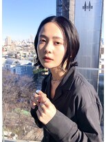 ランベリー(LANVERY)&nbsp;【モード】大人切りっぱなしボブ/美髪/黒髪