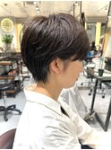 【LA'BO三浦】アッシュ×耳掛けスッキリショート