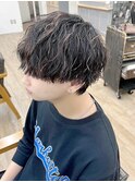 筋感ハイライト×縦落ちツイスパ【横浜メンズニュアンスパーマ】