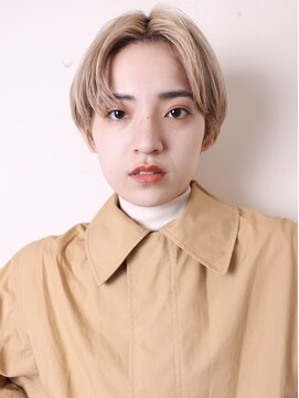 ヨファヘアー 岡本店(YOFA hair) 似合わせカットイメチェンハイトーンハッシュカットショート0106