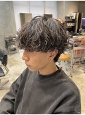 ツイストスパイラルパーママッシュメンズパーマ波巻きパーマ