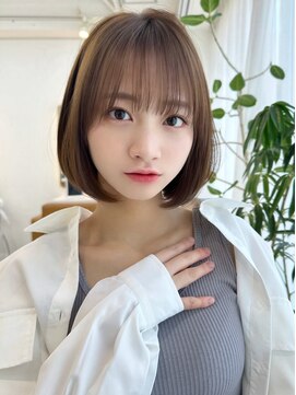 レイリー 原宿 表参道(Rayreee) 愛され内巻きワンカールボブ/アッシュグレージュ