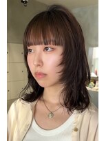 ハウ 心斎橋(how)&nbsp;ミディアムくびレイヤー小顔カット艶髪姫カット20代30代40代