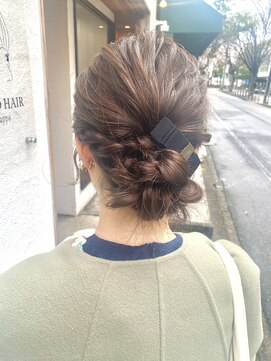 デコヘアー キートス(DECO HAIR kiitos) ミディアム×シニヨン