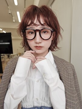 ディッセンバー 渋谷(December) オレンジブラウン/ボブ/ワイドバング/パーマ