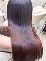 ミシェリー(misherry)&nbsp;クラシック大人モテカラーオリーブグレージュ艶ロングレイヤー